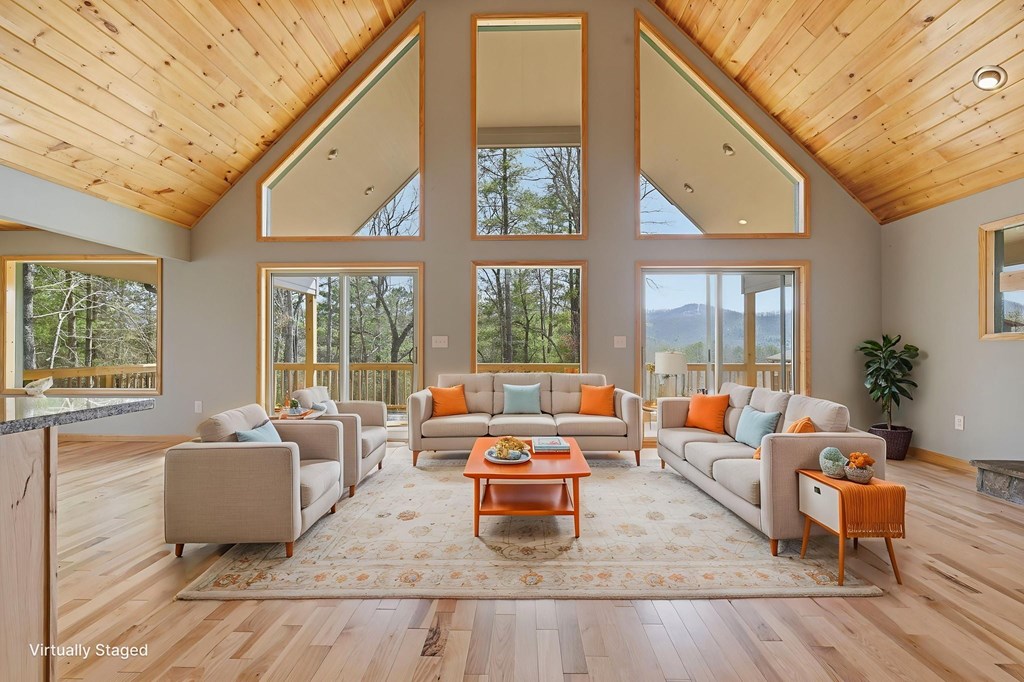55 Heidis Run Murphy, NC 28906 - Photo 17 of 53 a living room with furniture and a large window