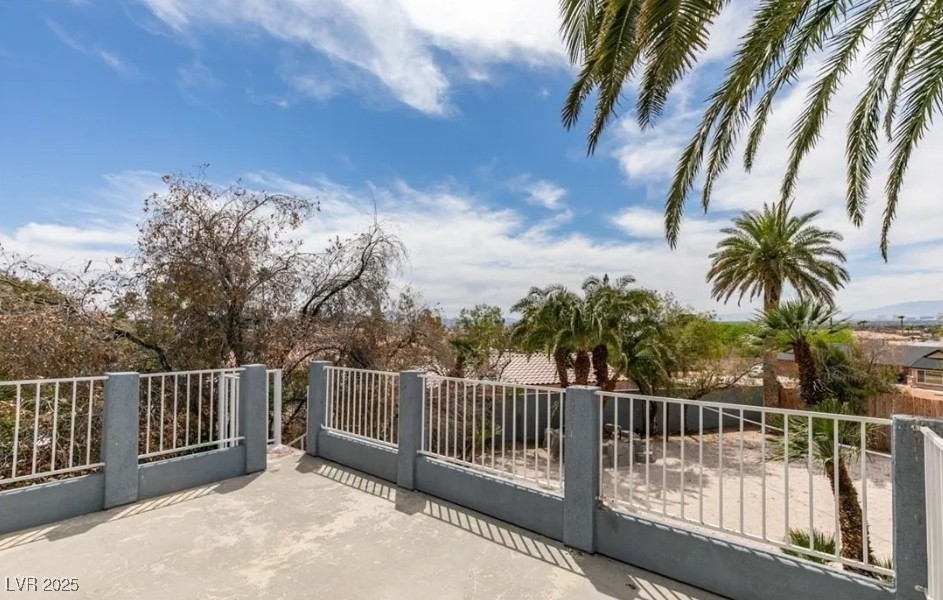 6520 Turtle Hill Road Las Vegas, NV 89110 - Photo 50 of 59 Gate featuring a patio