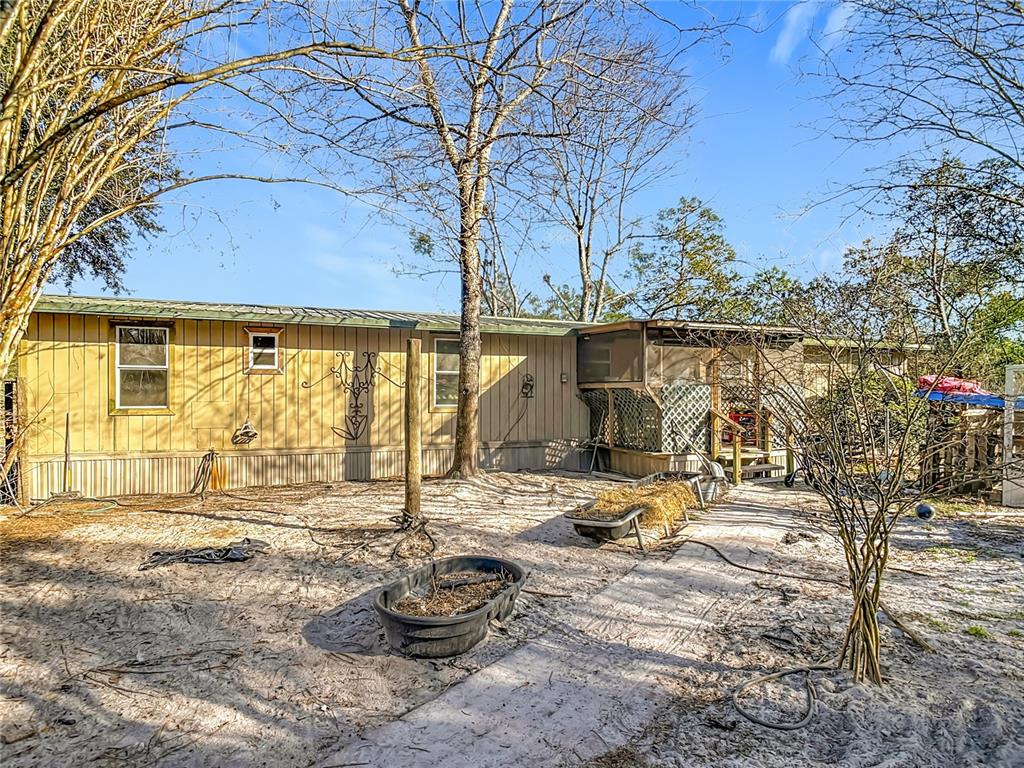 a house with trees in front of it