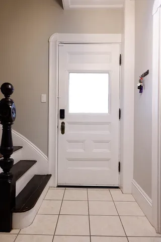 a view of a closet area