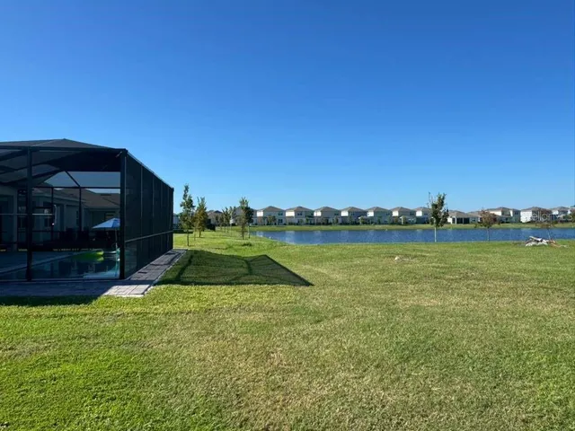 a view of lake with houses