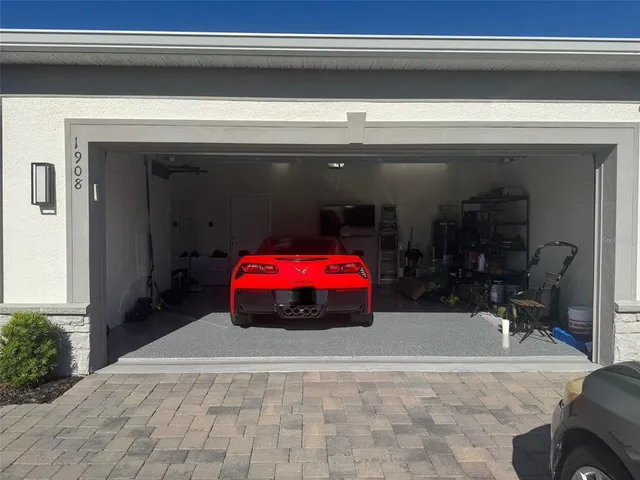 a view of car garage