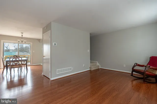a view of livingroom with furniture and wooden floor