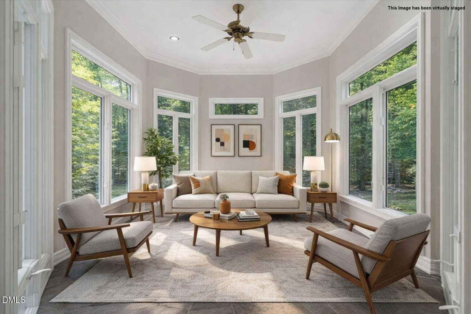 6300 Swallow Cove Lane Raleigh, NC 27614 - Photo 15 of 67 a living room with furniture and a large window