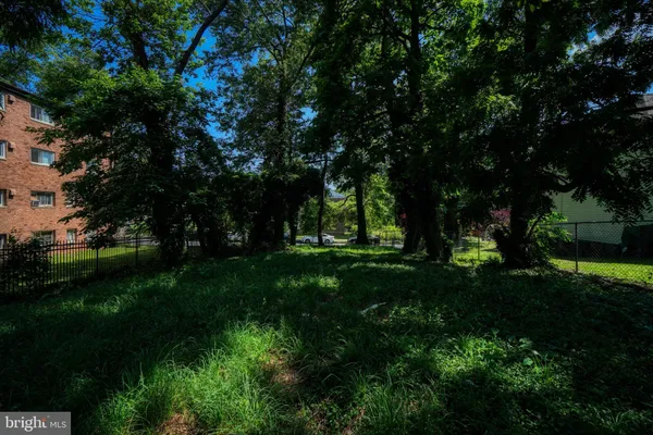 a view of backyard with green space