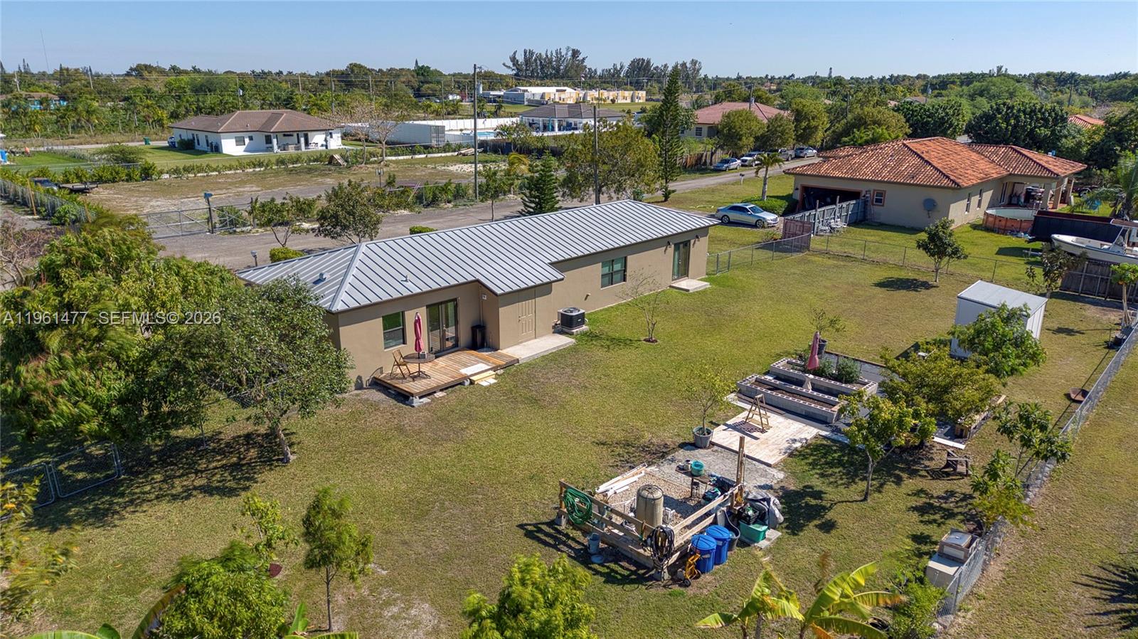18860 Southwest 354th Terrace Homestead, FL 33034 - Photo 10 of 54 an aerial view of a house with a garden
