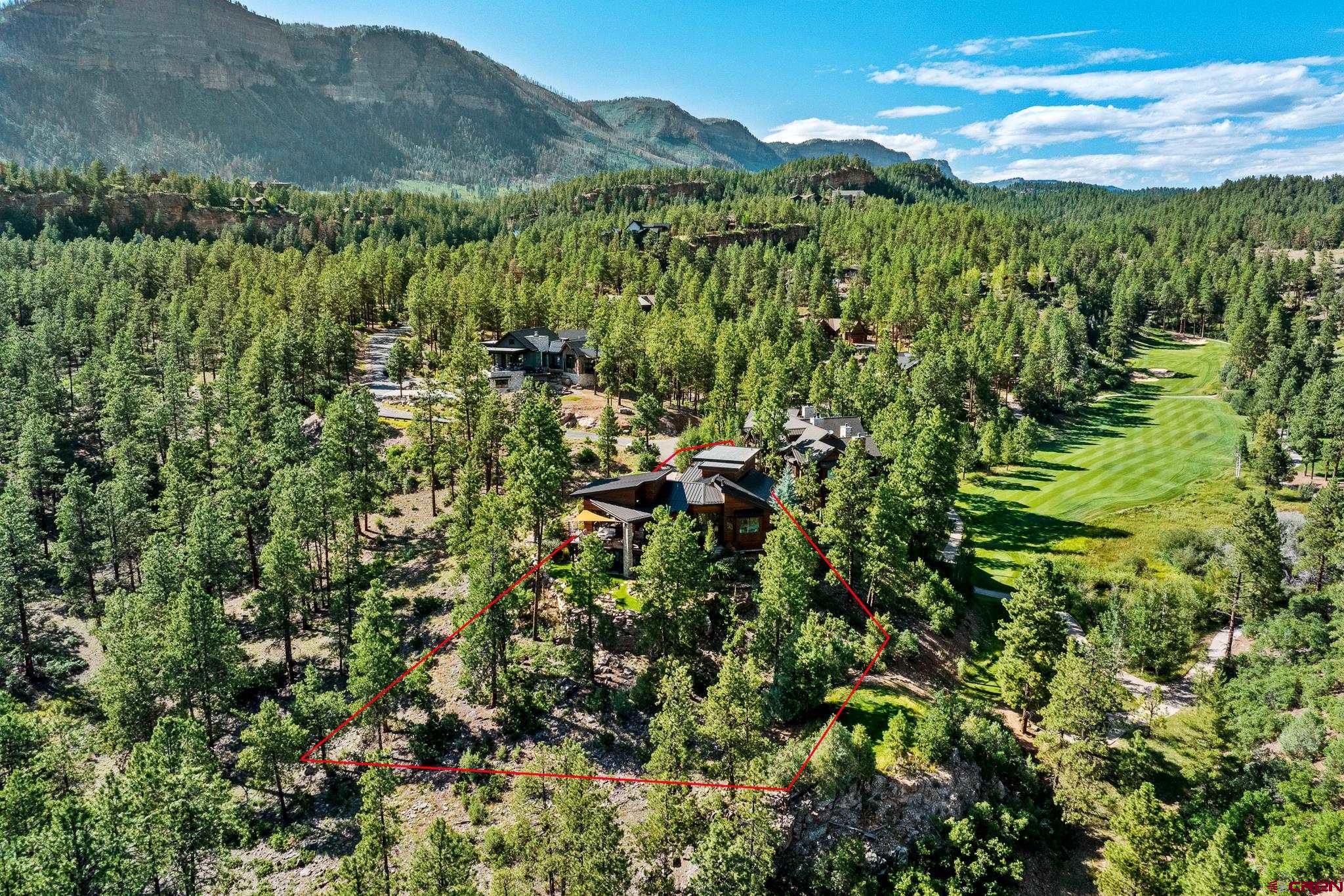 220 Hideout Trail Durango, CO 81301 - Photo 11 of 35 a view of a lush green forest with a mountain