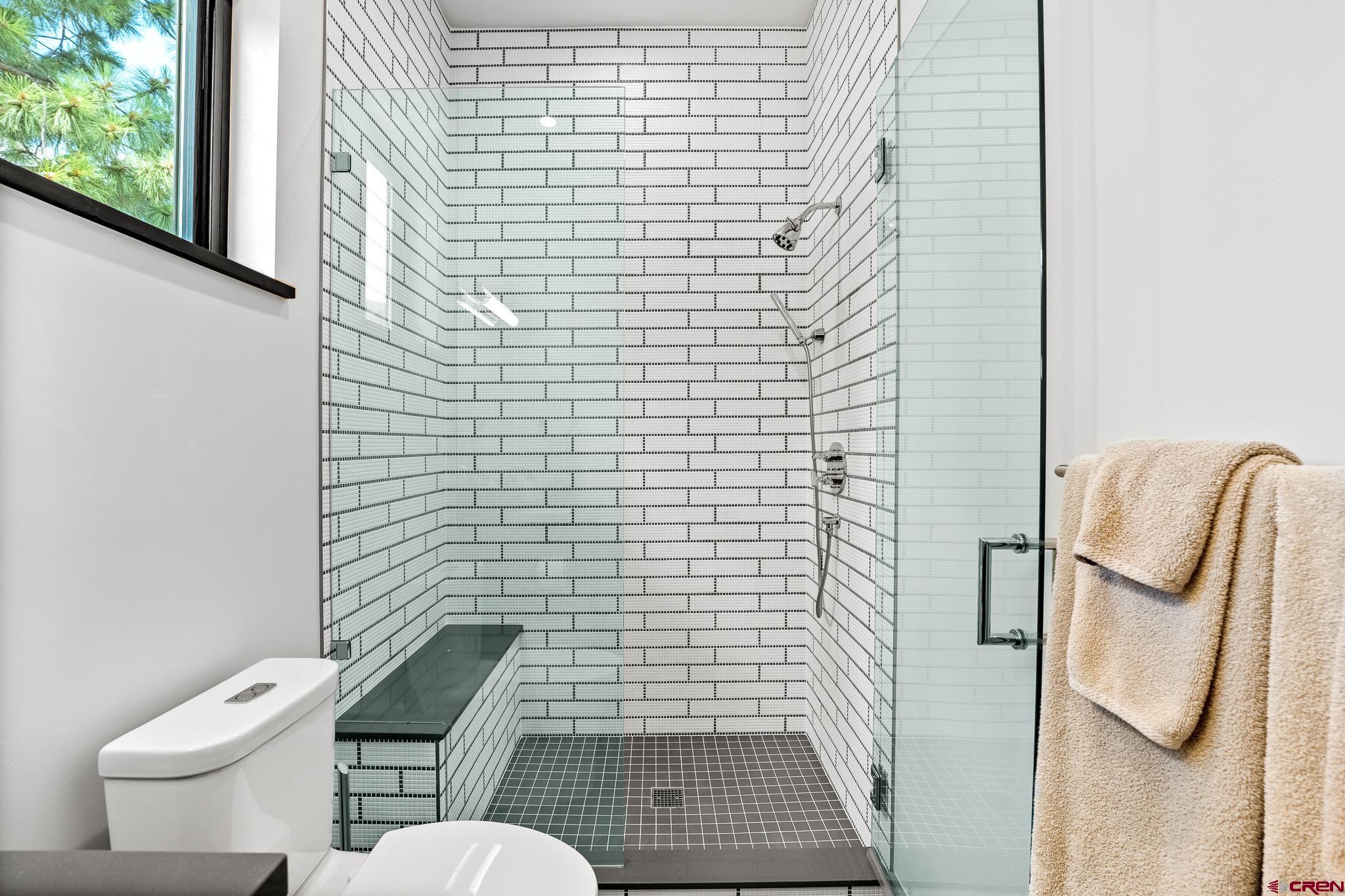 220 Hideout Trail Durango, CO 81301 - Photo 30 of 35 a bathroom with a toilet and shower