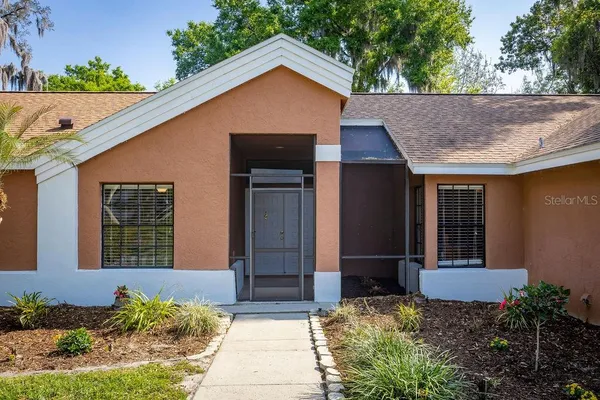 a front view of a house