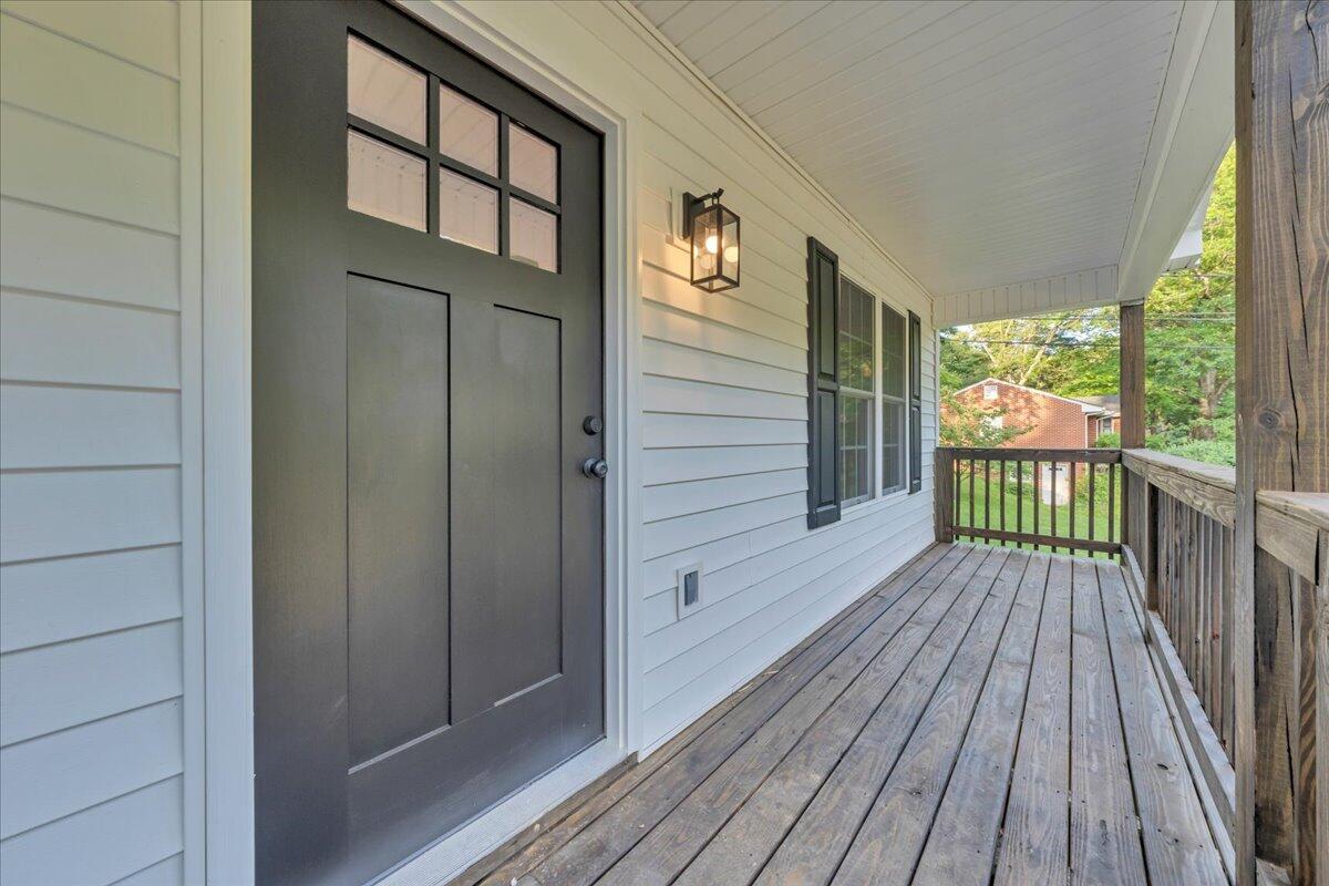 3713 Pinevale Road Roanoke, VA 24018 - Photo 38 of 46 a view of balcony with wooden floor