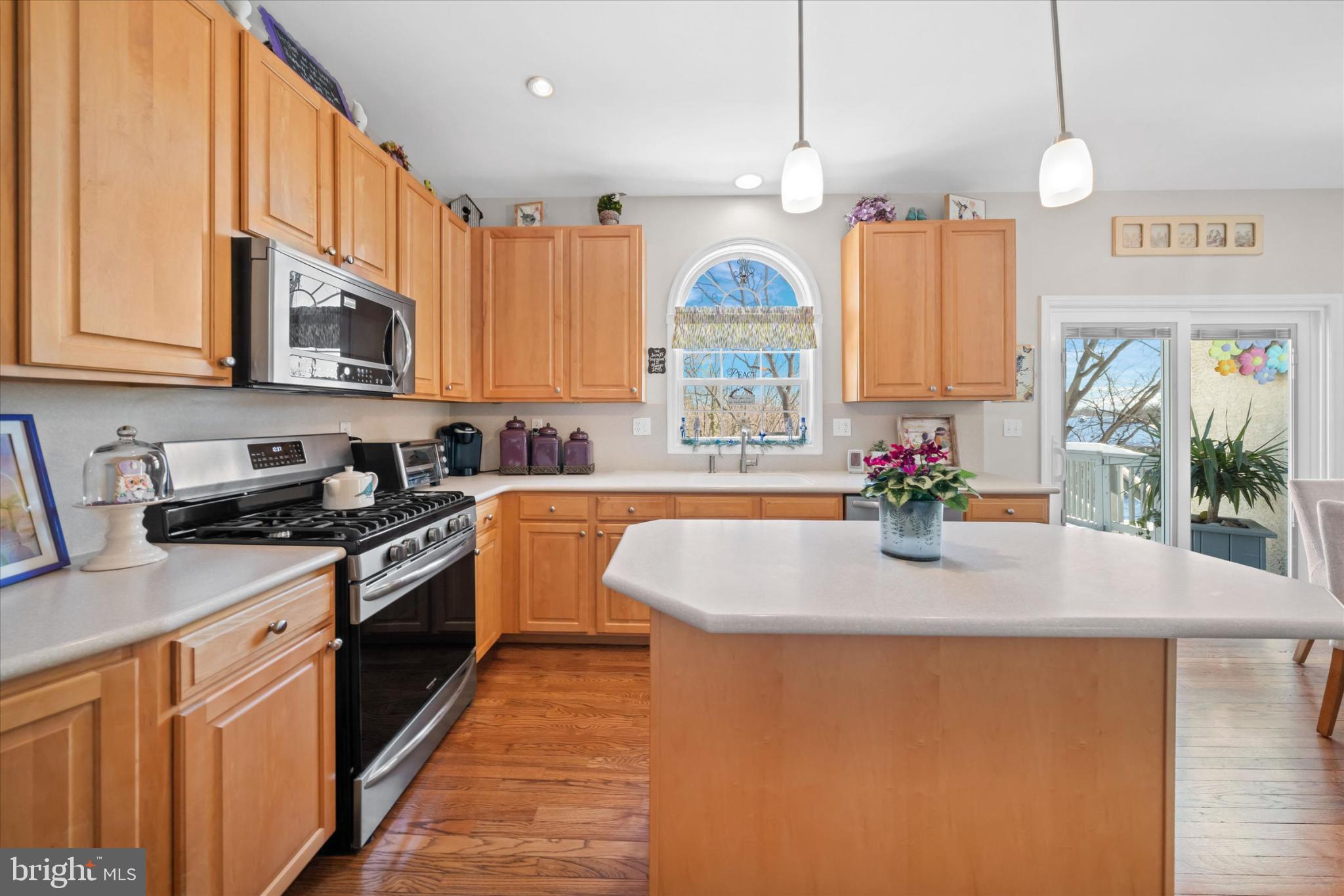 Bright and inviting kitchen with warm wood tones.
