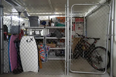 a view of swimming pool from a balcony