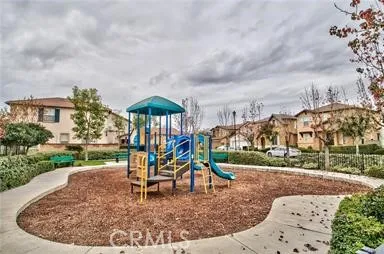 an outdoor space with seating