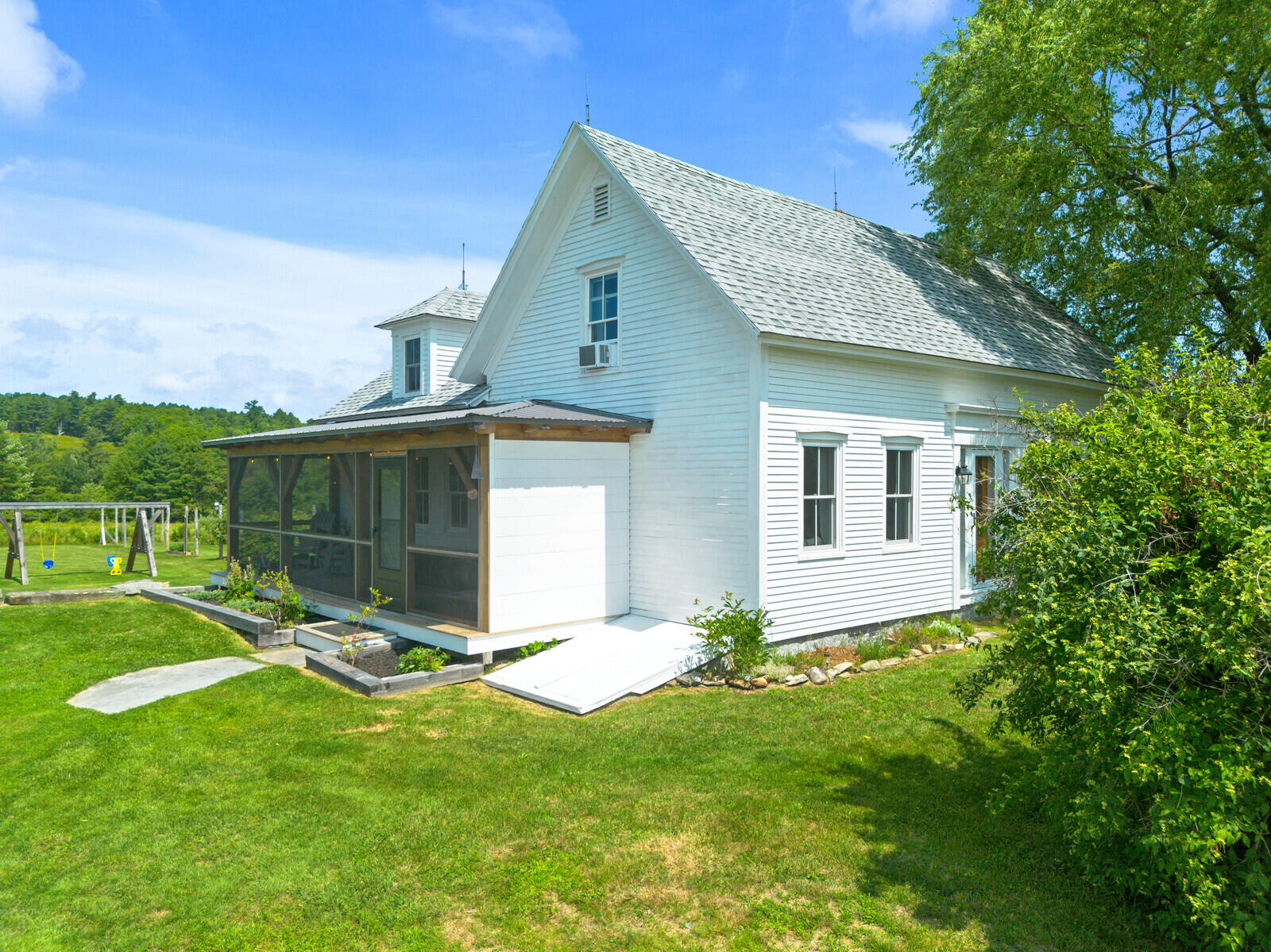 2140 Level Hill Road Palermo, ME 04354 - Photo 6 of 49 Side enclosed timber frame porch