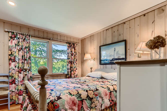 14 Ephriam Allen Road West Tisbury, MA 02568 - Photo 13 of 17 a bedroom with a bed window and television