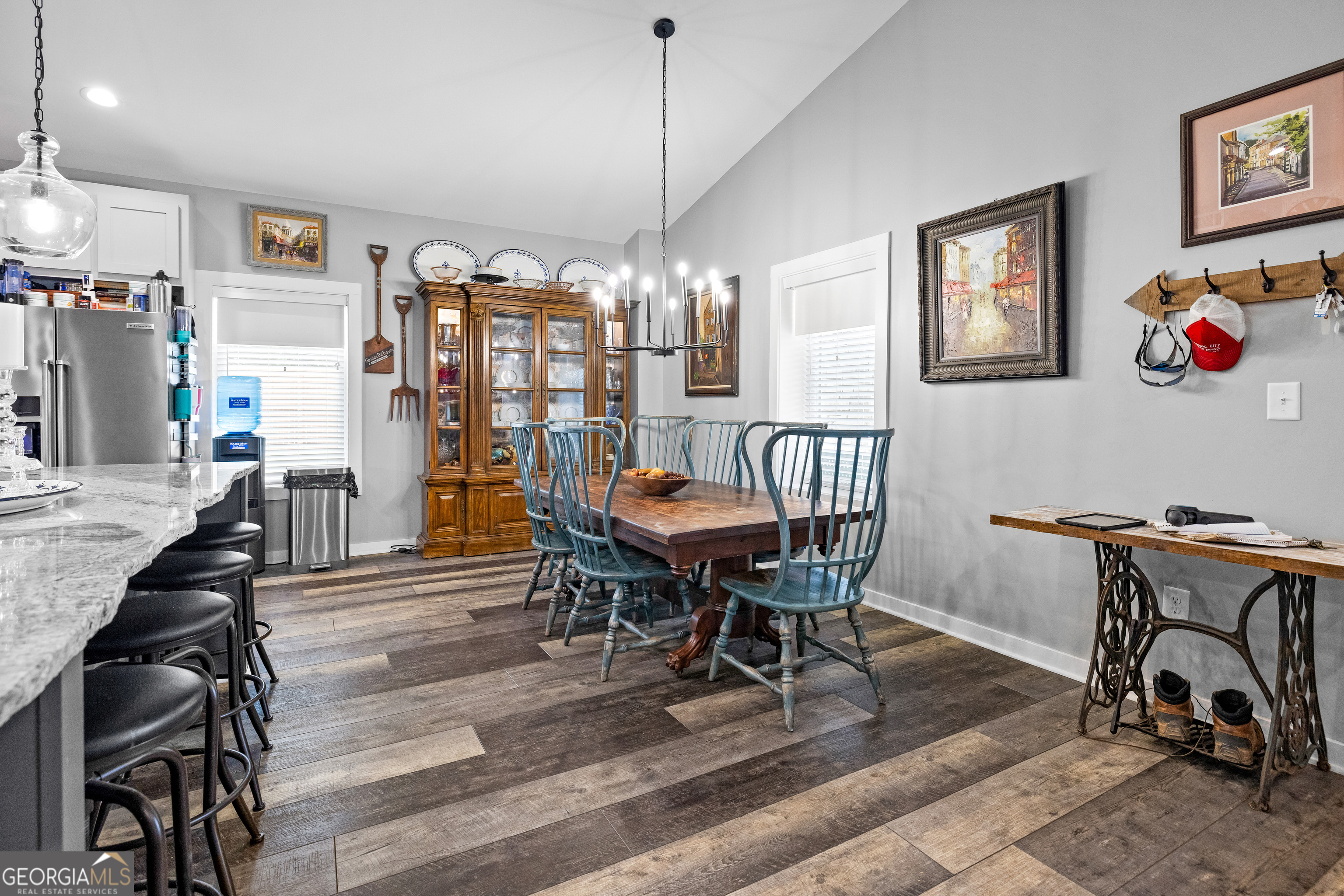 2109 Brewers Mill Road Elberton, GA 30635 - Photo 9 of 51 a view of a dining room with furniture window and wooden floor