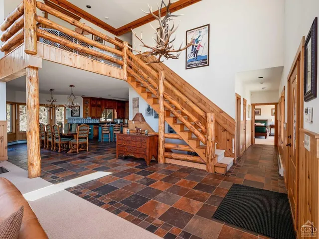 a view of a livingroom with furniture and a couch