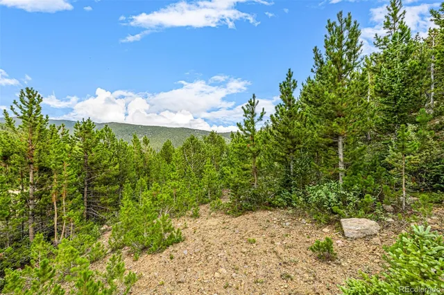a view of a backyard of a house