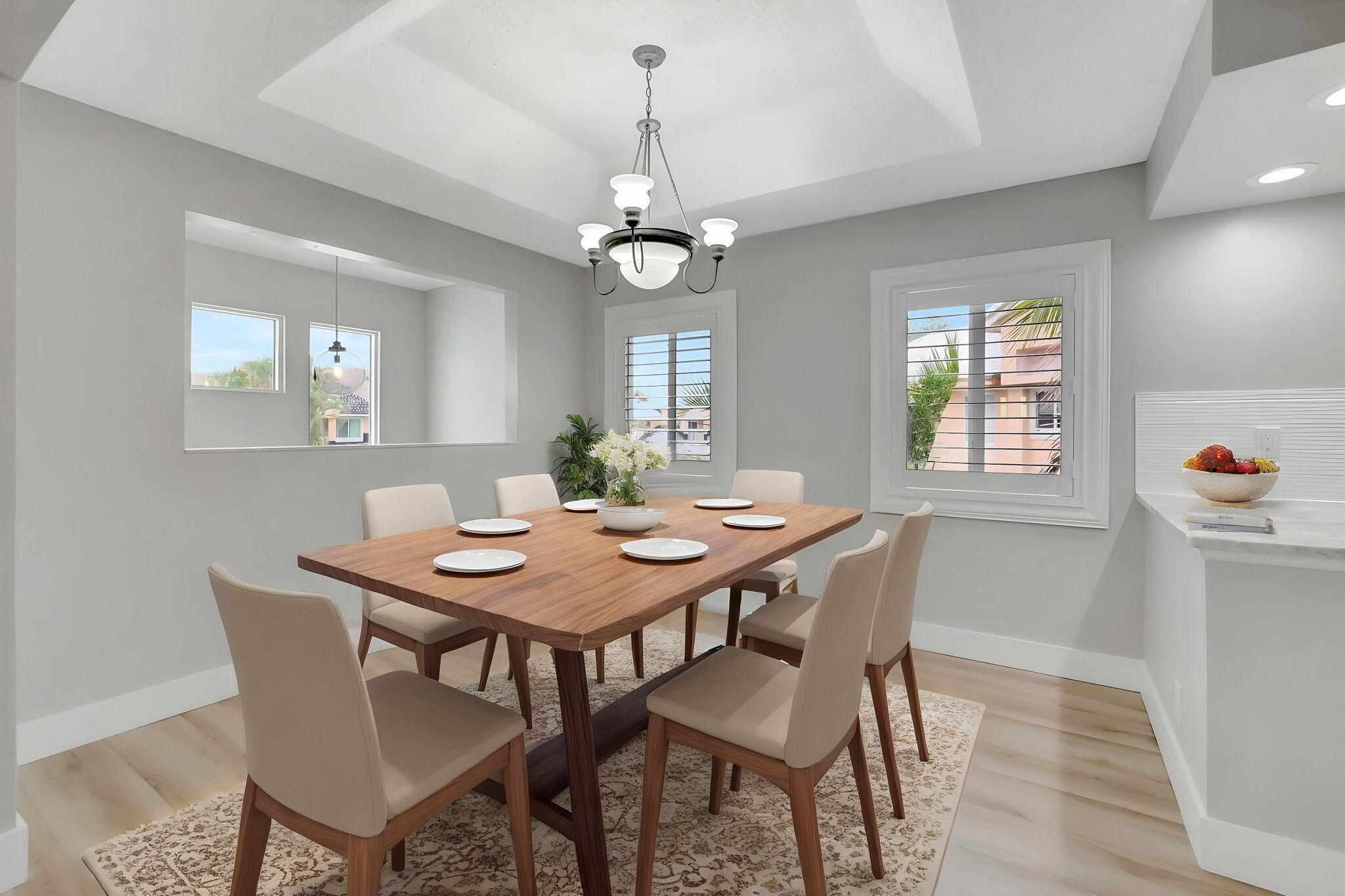 23228 Fountain View Drive, Unit B Boca Raton, FL 33433 - Photo 5 of 49 Virtually Staged Dining Area