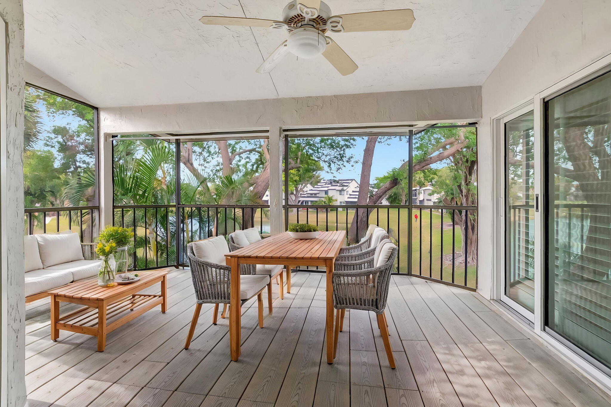 23228 Fountain View Drive, Unit B Boca Raton, FL 33433 - Photo 8 of 49 Patio Virtual Staged option 2