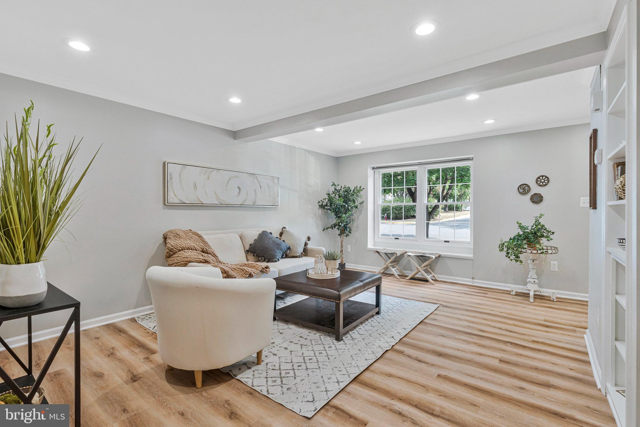 1628 Barnstead Drive Reston, VA 20194 - Photo 8 of 41 a living room with furniture and a potted plant