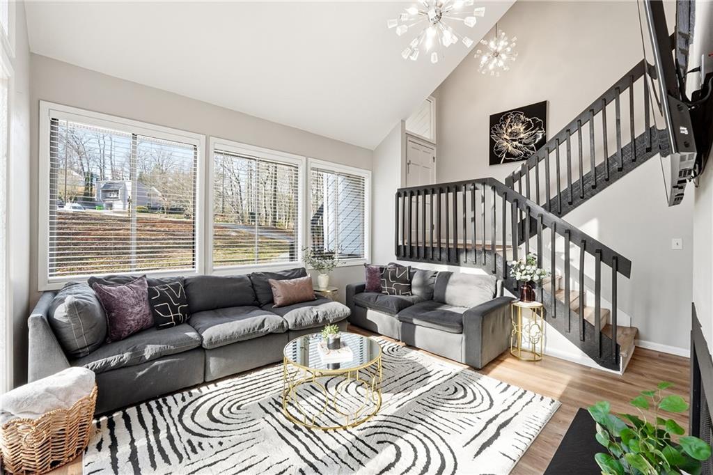 1720 Little Willeo Road Marietta, GA 30068 - Photo 3 of 26 a living room with furniture and a large window