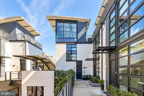 front view of a house with a street