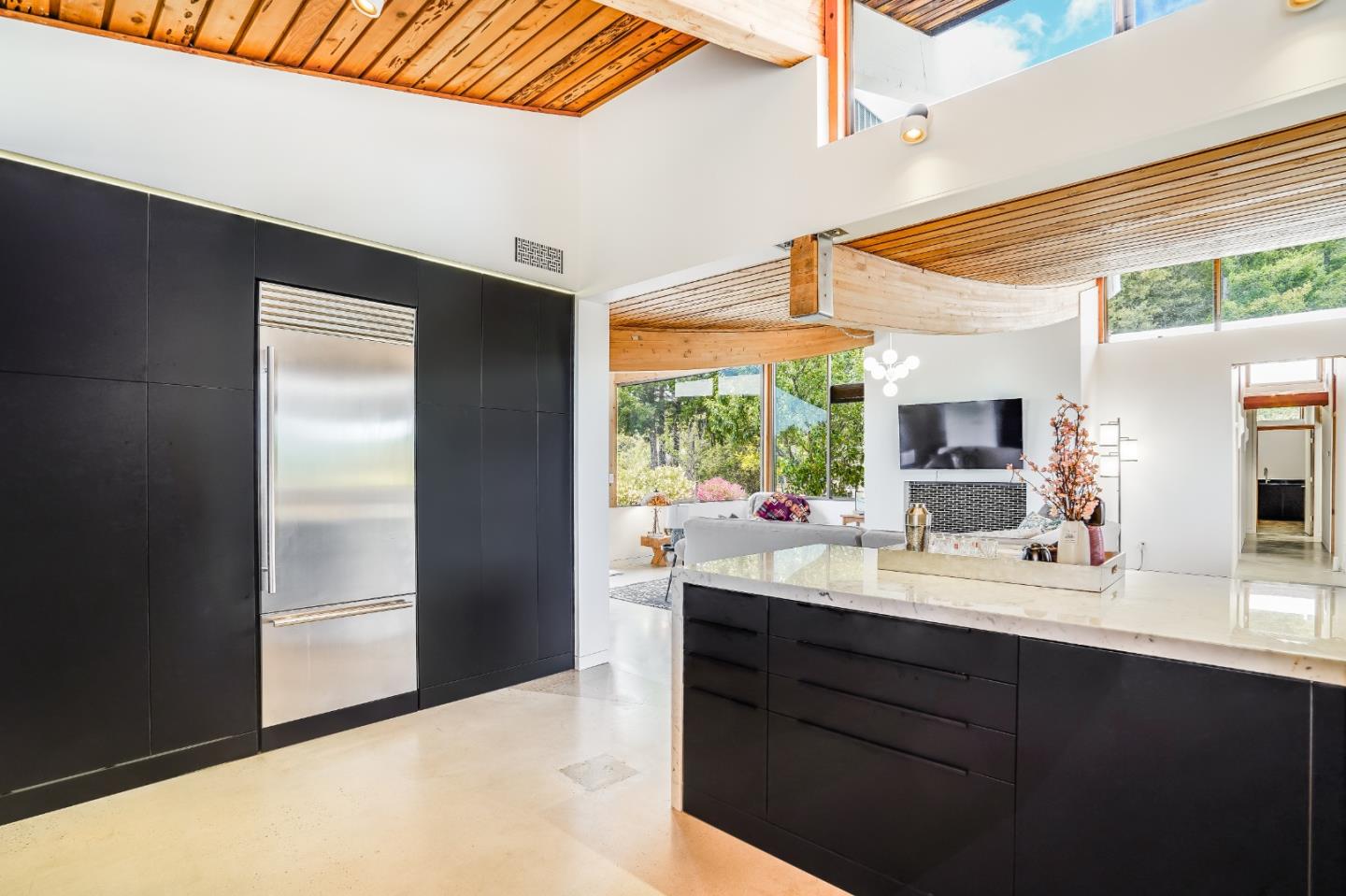 18518 Favre Ridge Road Los Gatos, CA 95033 - Photo 26 of 46 a bathroom with a sink and a mirror