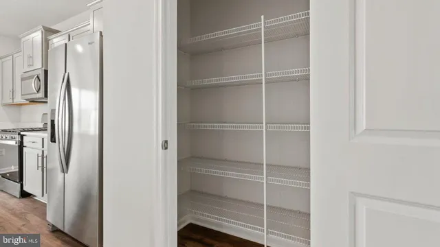 a view of a walk in closet