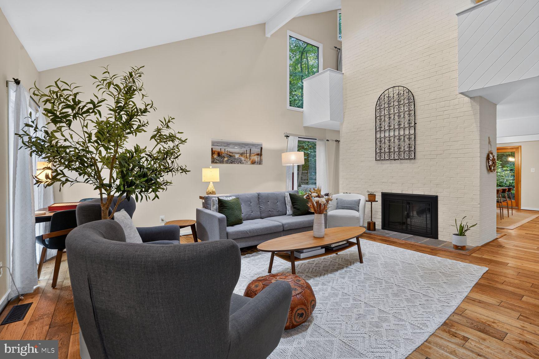 2003 Upper Lake Drive Reston, VA 20191 - Photo 4 of 57 Living room with double fireplace