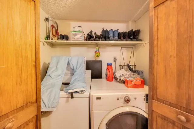 a view of storage and utility room