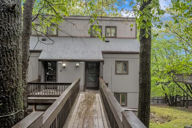 a front view of a house with balcony