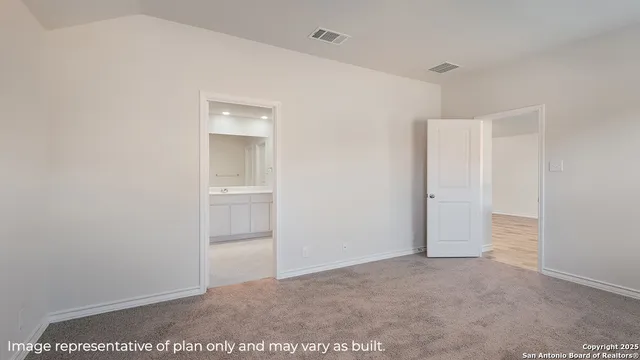 a view of an empty room