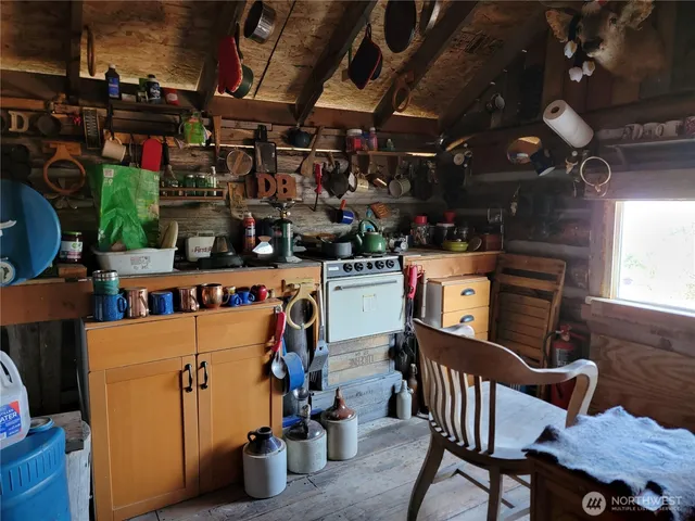 a view of a storage room with washer and dryer