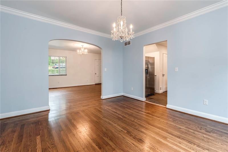 3325 Comanche Road Pittsburgh, PA 15241 - Photo 7 of 25 Dining room Look Back Towards the Living Room and Kitchen. Don't Miss the Gorgeous Crown Molding!