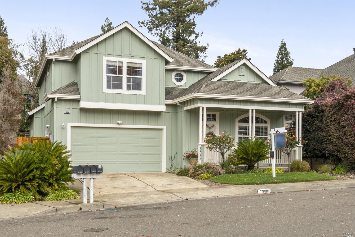front view of a house and a yard