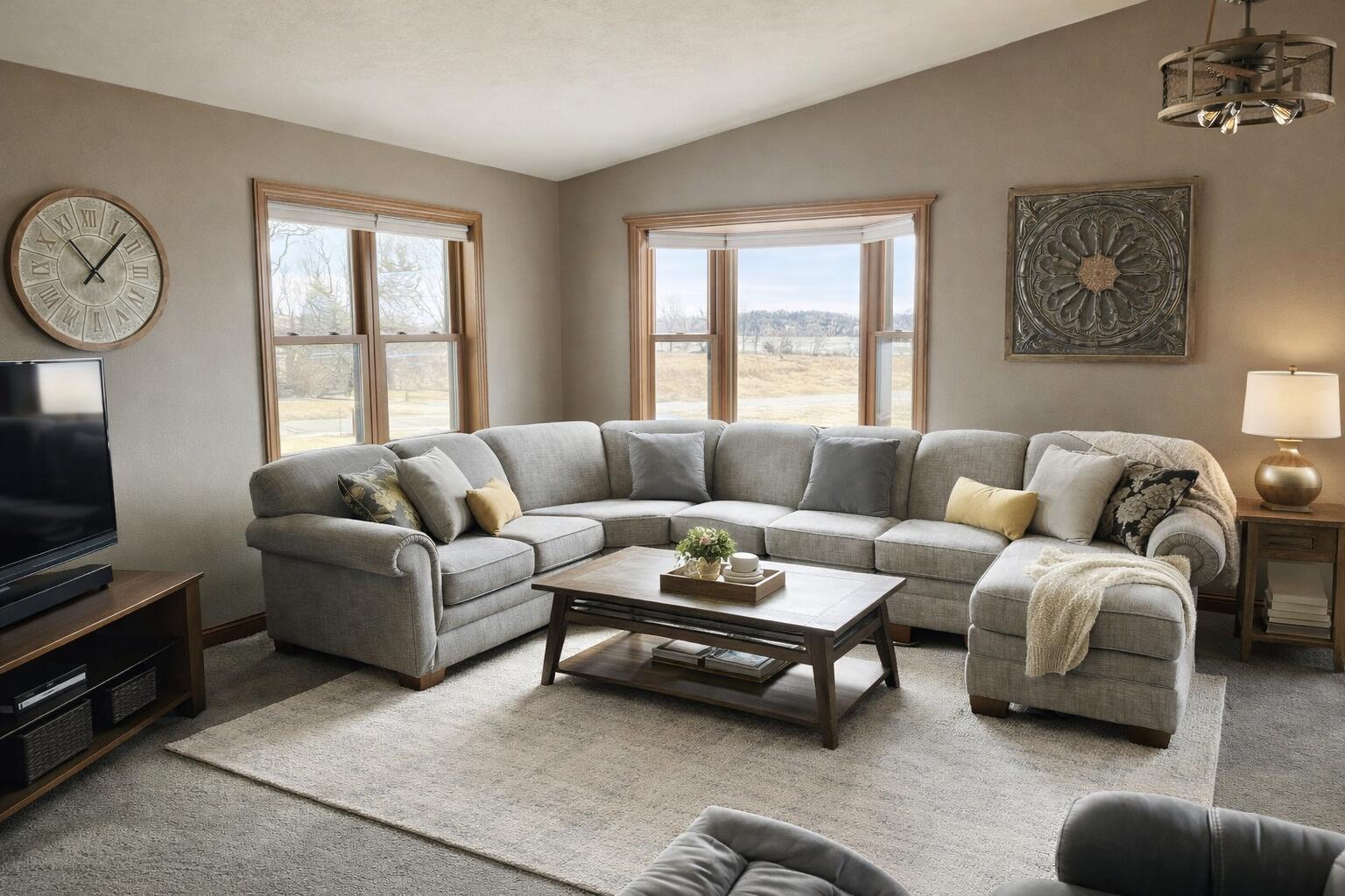 N5748 Metovale Road Metomen, WI 53919 - Photo 3 of 34 Cozy living space with breathtaking views