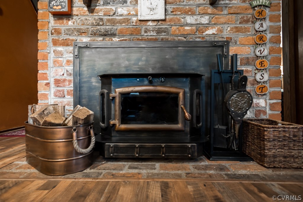 2521 Mountain View Road Powhatan, VA 23139 - Photo 11 of 29 Kitchen features a gorgeous fireplace with new ins
