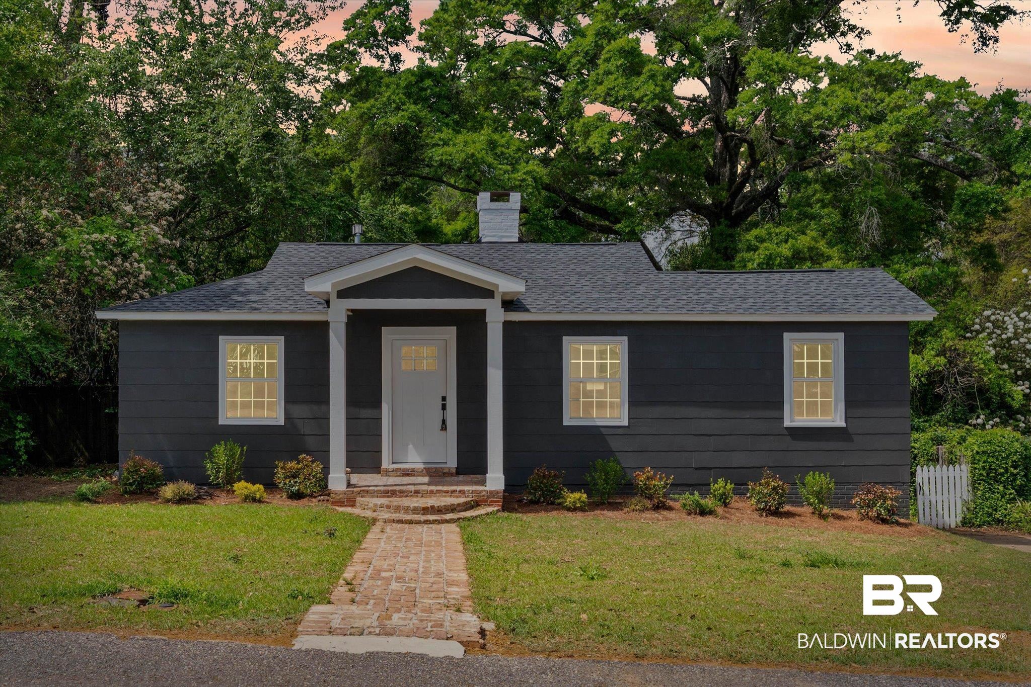 41 Hathaway Road West Mobile, AL 36608 - Photo 1 of 24 Ranch-style house with a shingled roof and a chimney