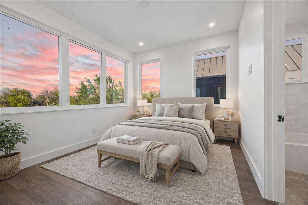4101 Menchaca Road, Unit 102 Austin, TX 78704 - Photo 7 of 14 Natural light floods this sleeping sanctuary, creating a serene and comfortable atmosphere.