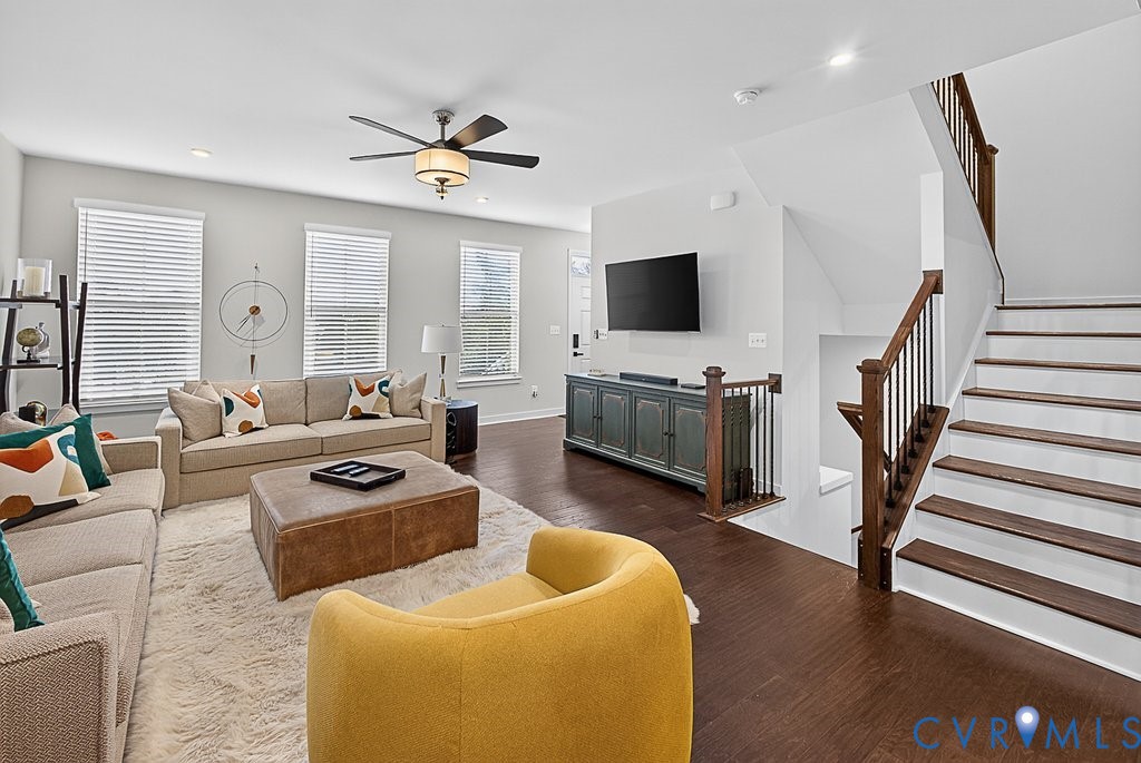 17976 Spotted Oak Road Dumfries, VA 22026 - Photo 15 of 52 Open-concept living area featuring rich wood-finis