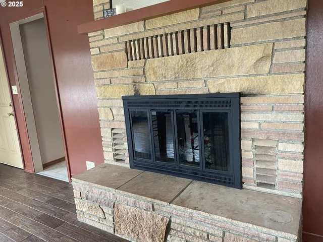 a view of a door of the house