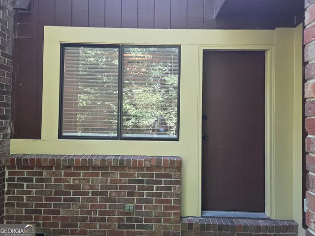a bathroom with a window