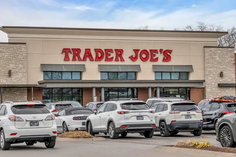 a car parked in front of a store