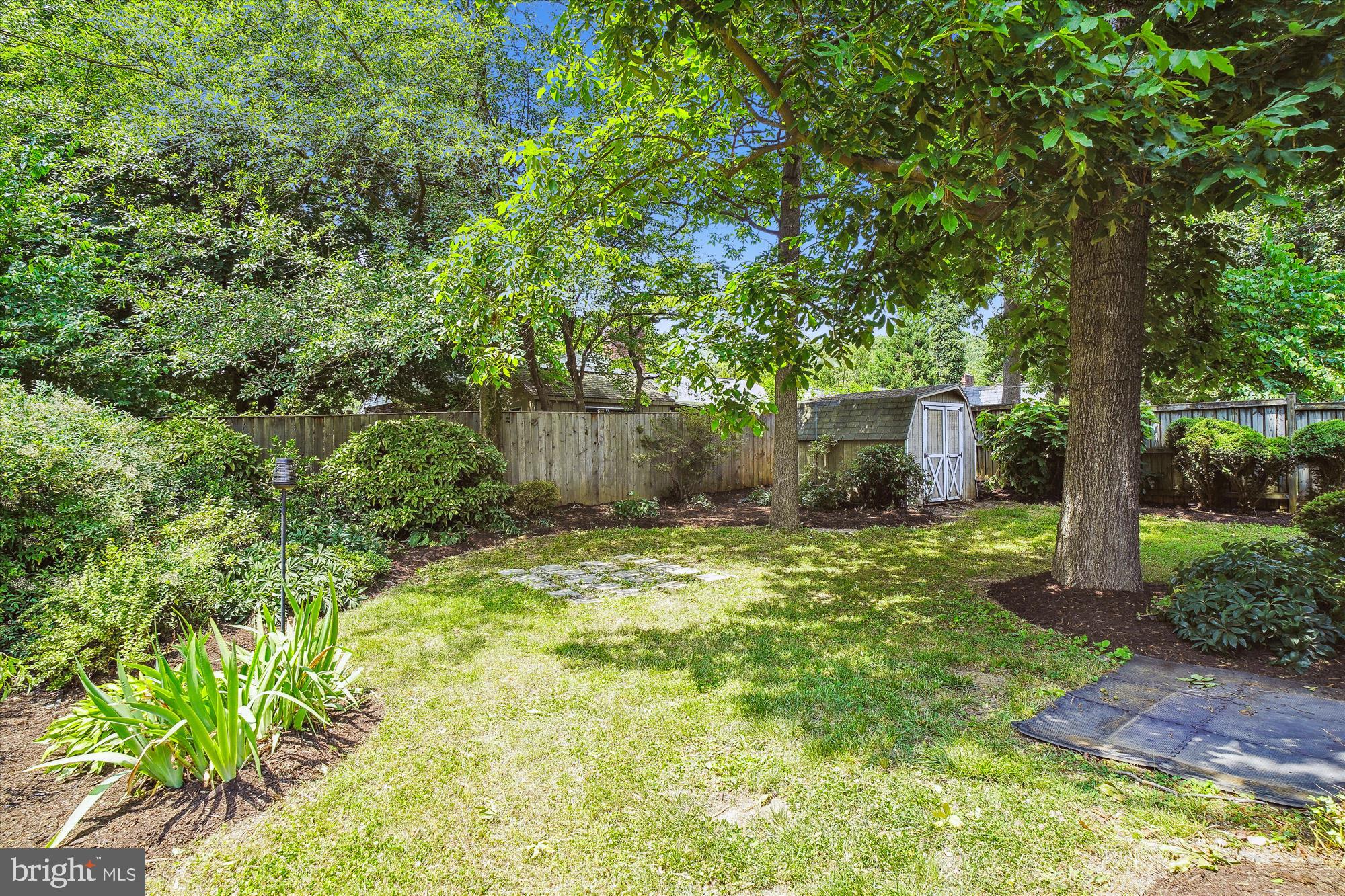 10106 Portland Place Silver Spring, MD 20901 - Photo 37 of 38 a backyard of a house with plants and large tree