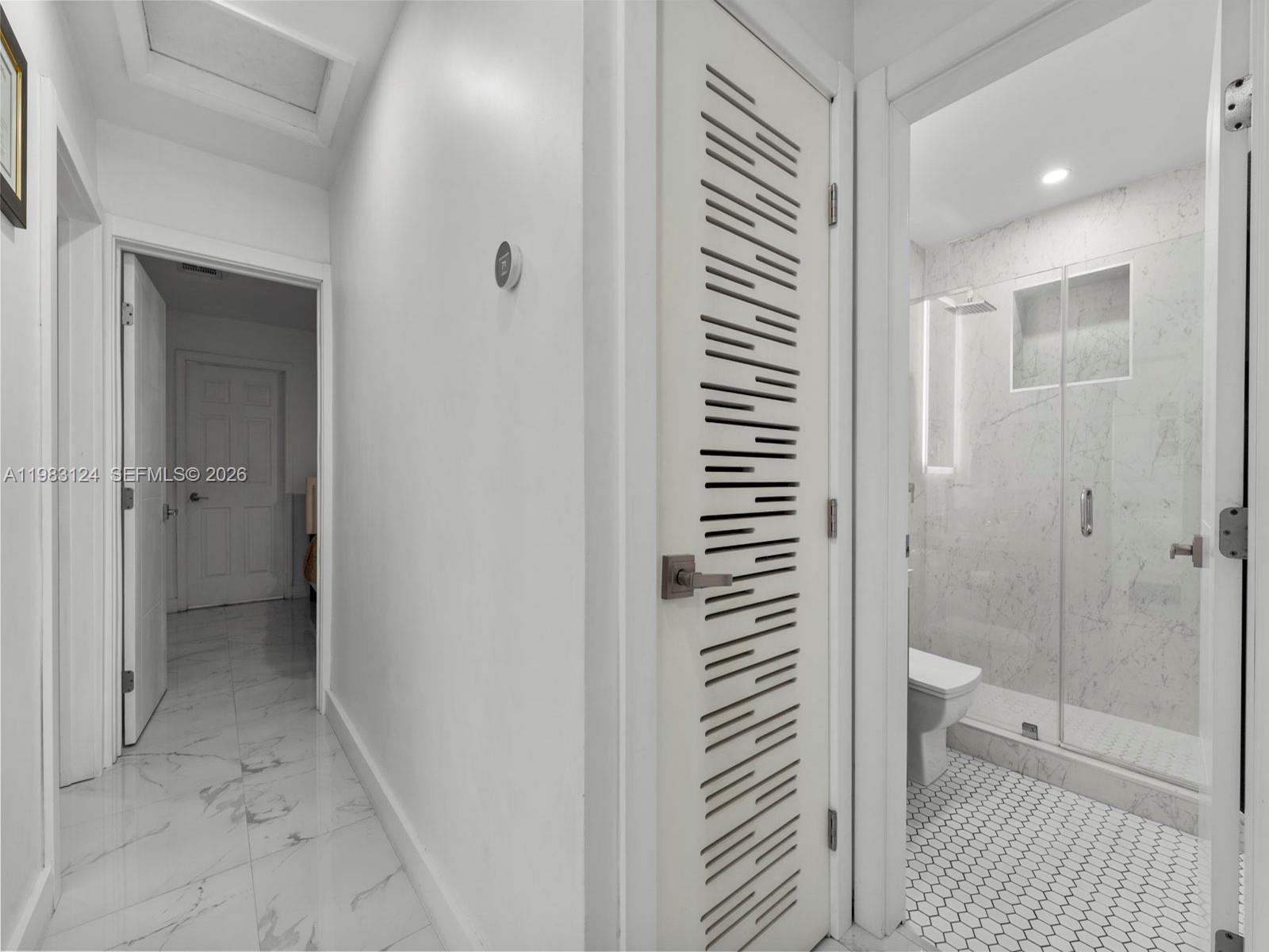 120 West 50th Street Hialeah, FL 33012 - Photo 23 of 37 a bathroom with a granite countertop toilet and shower