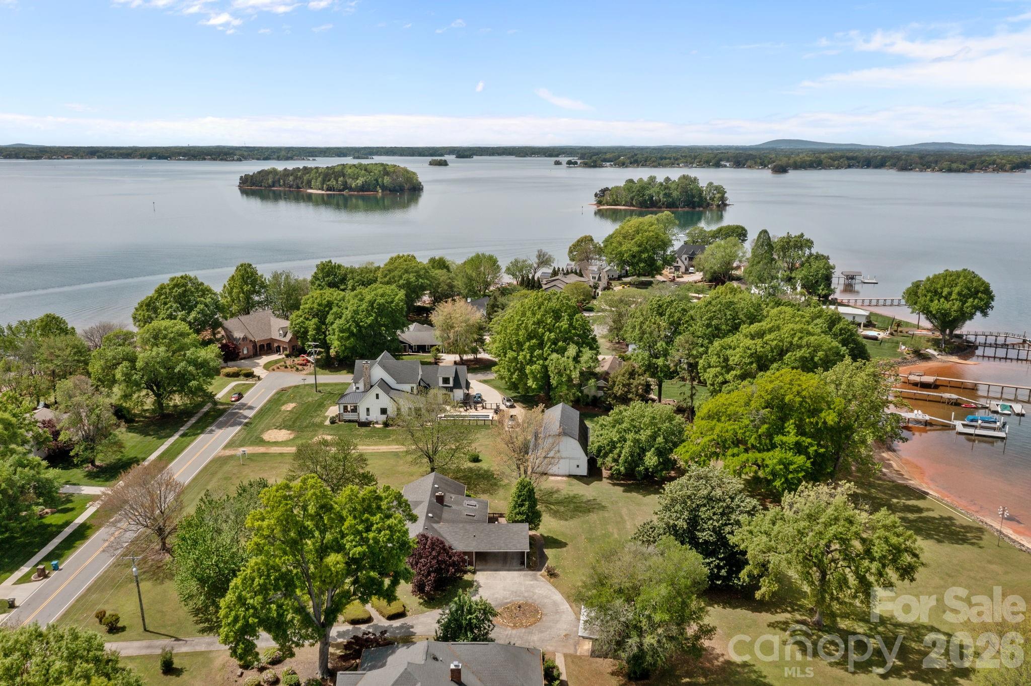 21422 Bethel Church Road Cornelius, NC 28031 - Photo 10 of 19 an aerial view of a houses with a lake view