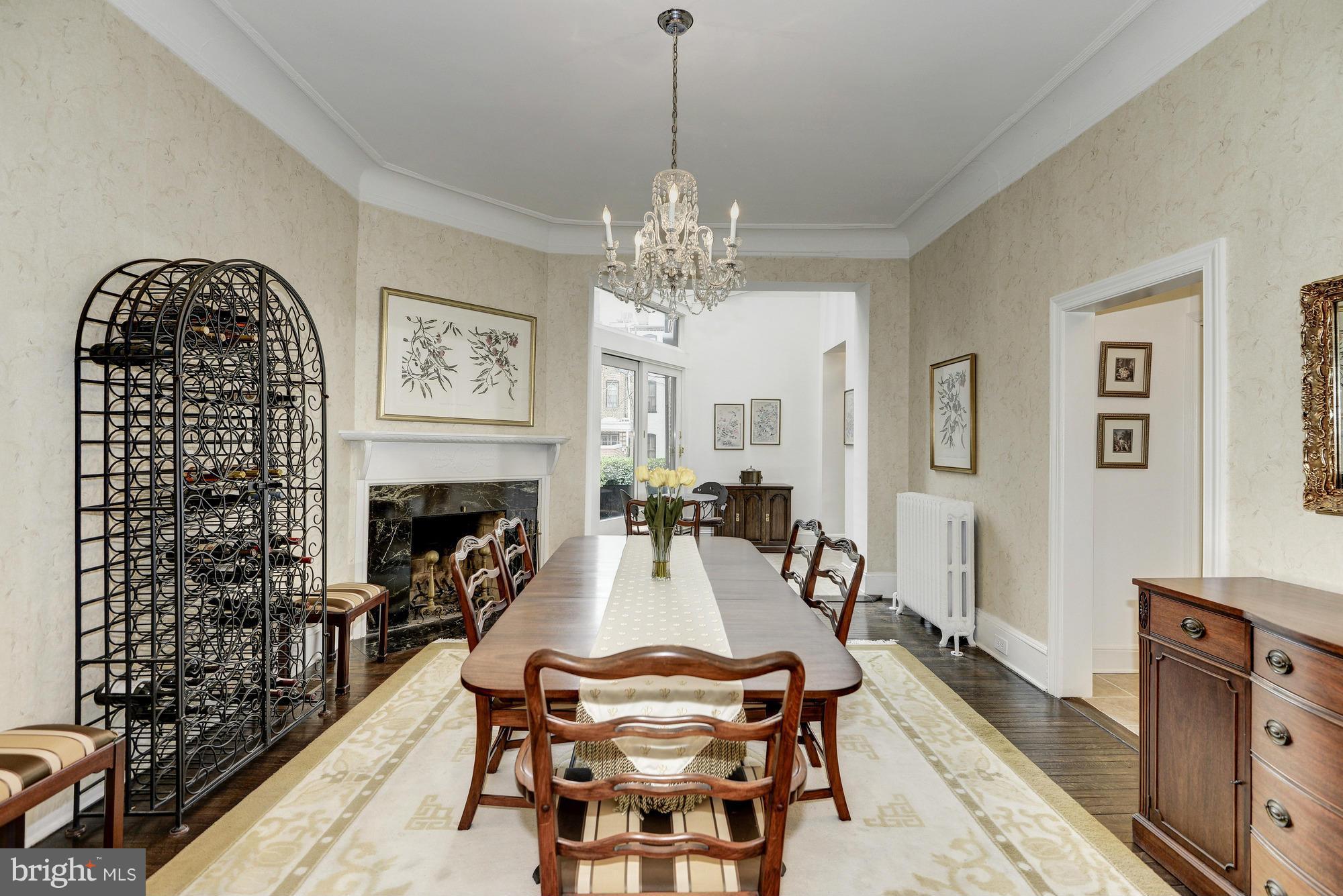 1616 S Street Northwest Washington, DC 20009 - Photo 8 of 30 a view of a dining room with furniture window and wooden floor