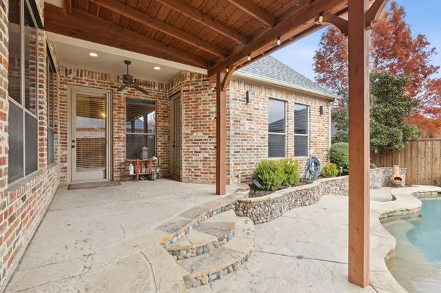 a balcony view with a outdoor seating space