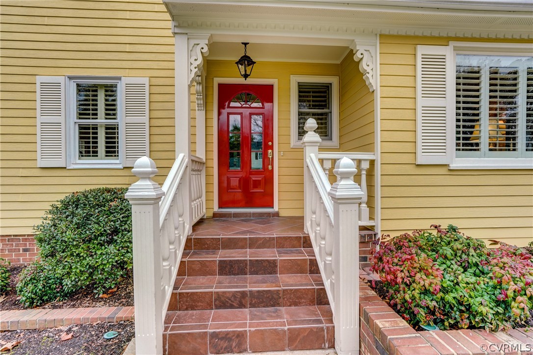 104 Tudor Road Colonial Heights, VA 23834 - Photo 7 of 50 a front view of a house with entryway